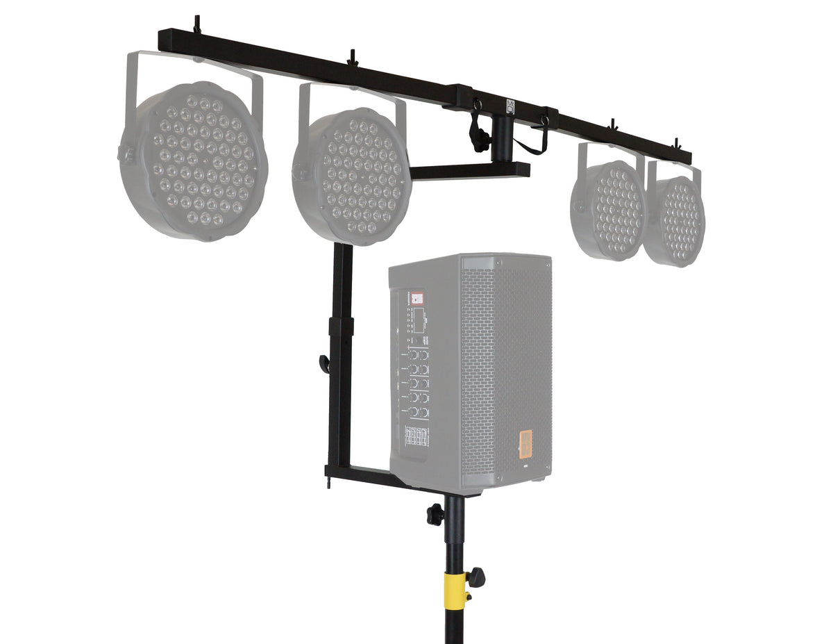 2 MR DJ STSPLI Adjustable T-Bar Stage Lighting Extension for Speaker Stands