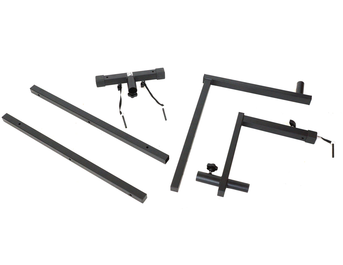 MR DJ STSPLI-SS350W Adjustable T-Bar Stage Lighting Extension with Speaker Stand