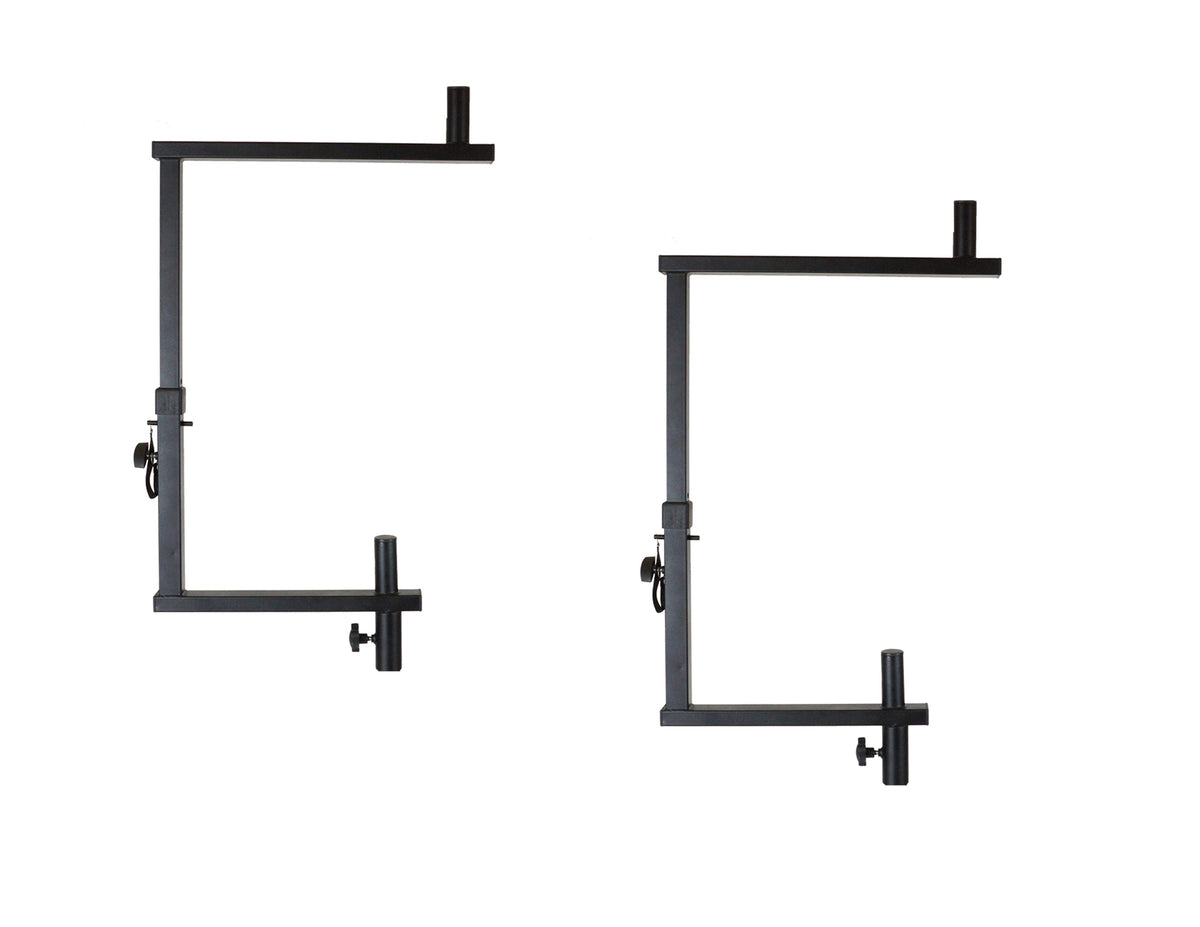 2 MR DJ STSPLI Adjustable T-Bar Stage Lighting Extension for Speaker Stands
