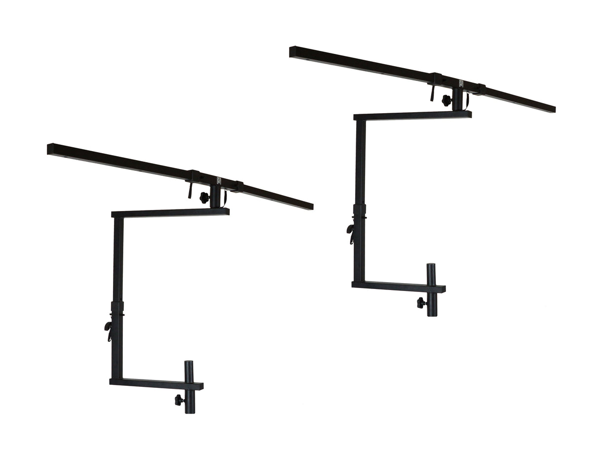 2 MR DJ STSPLI Adjustable T-Bar Stage Lighting Extension for Speaker Stands