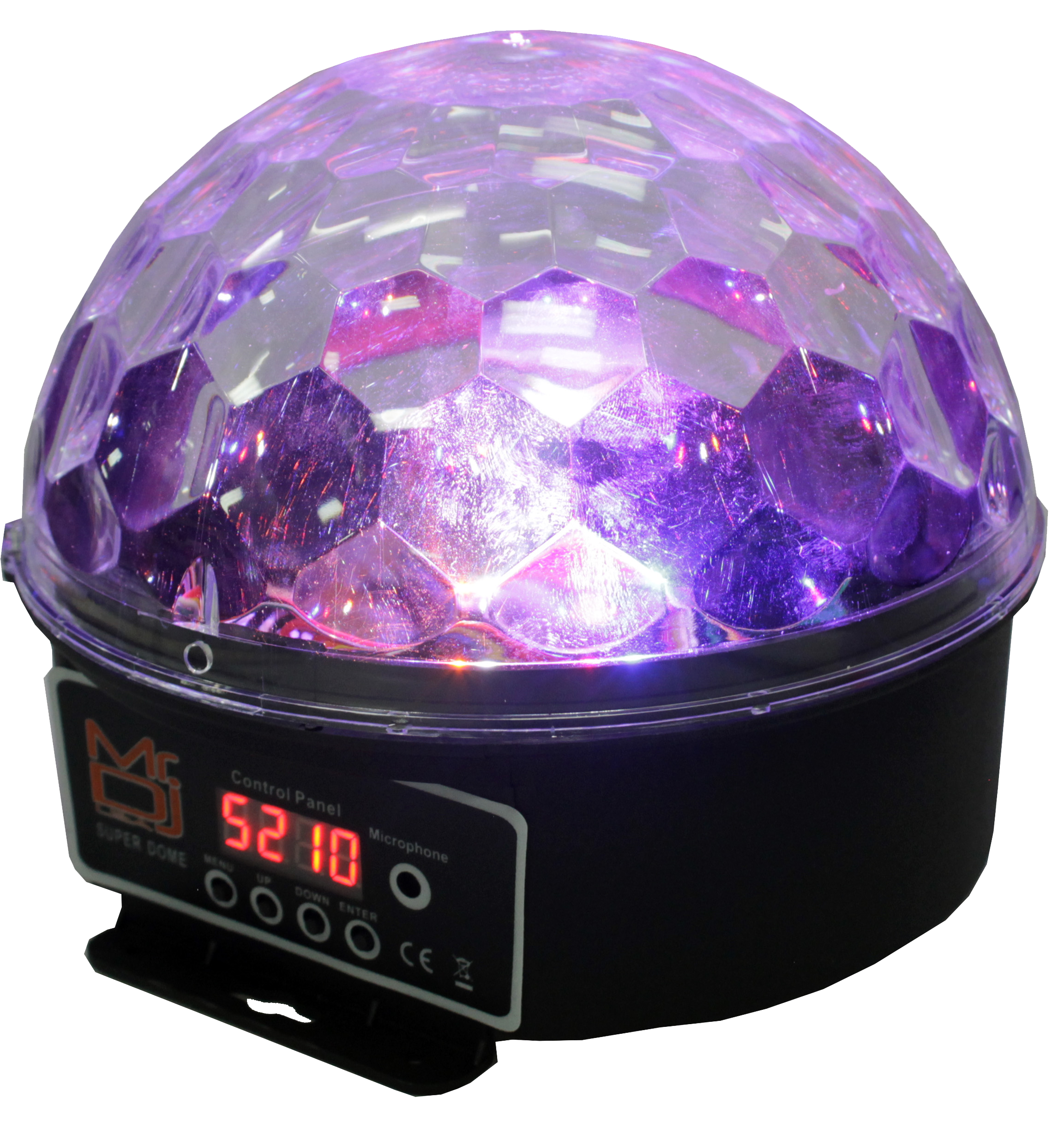 MR DJ SUPERDOME LED Crystal Magic Ball DJ Strobe Light 6 LED 6 Colors Sound Activated DMX512