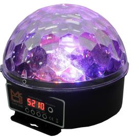 MR DJ SUPERDOME LED Crystal Magic Ball DJ Strobe Light 6 LED 6 Colors Sound Activated DMX512