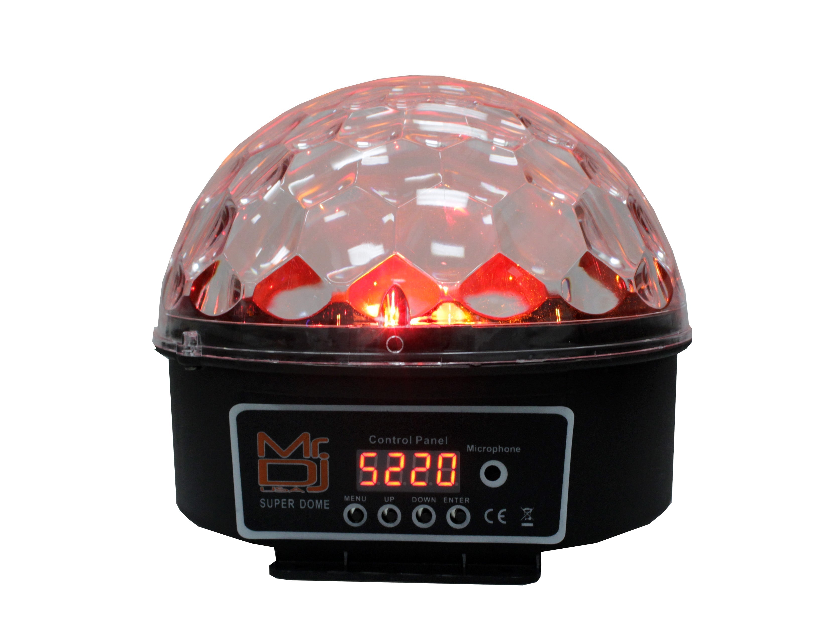 MR DJ SUPERDOME LED Crystal Magic Ball DJ Strobe Light 6 LED 6 Colors Sound Activated DMX512