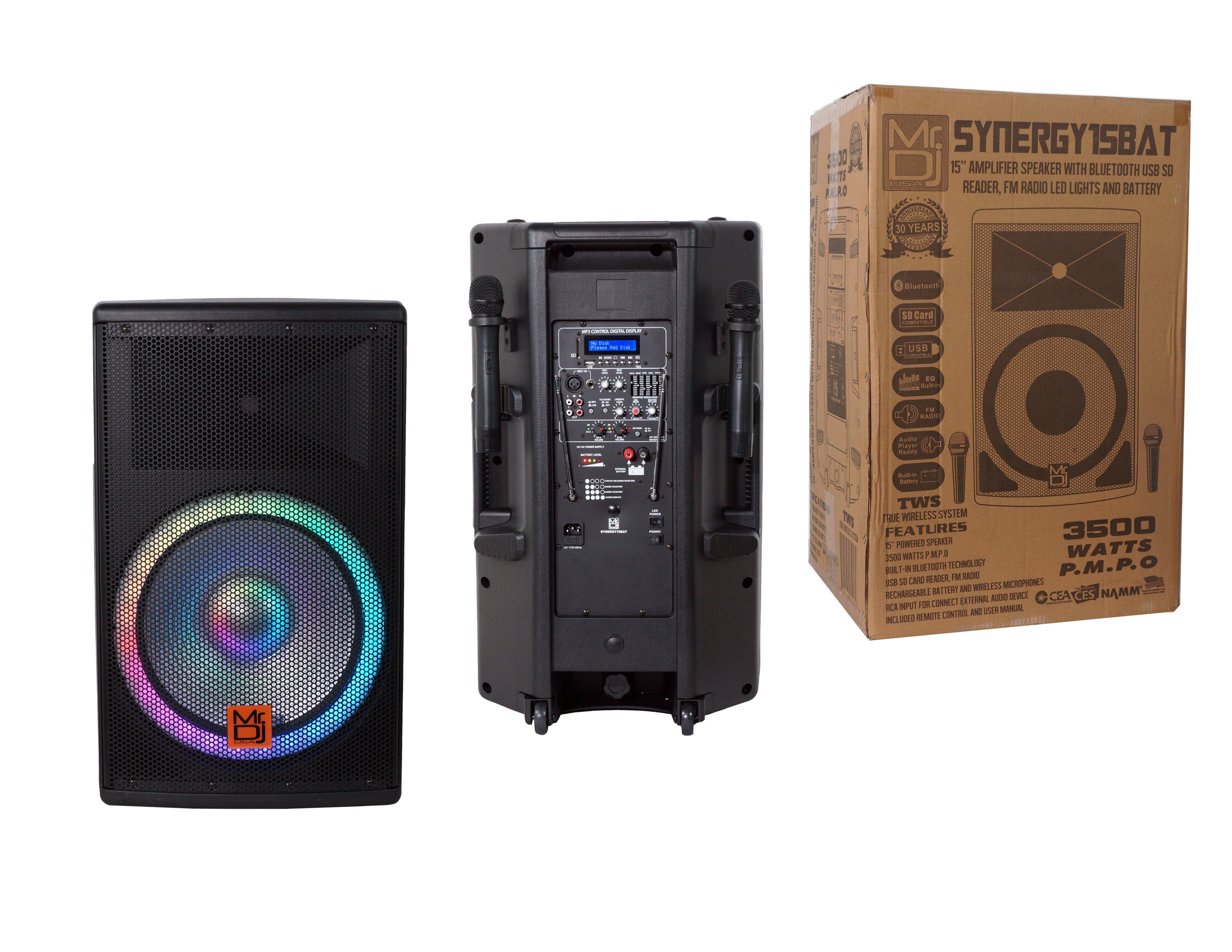 MR DJ SYNERGY15BAT 3500W 15