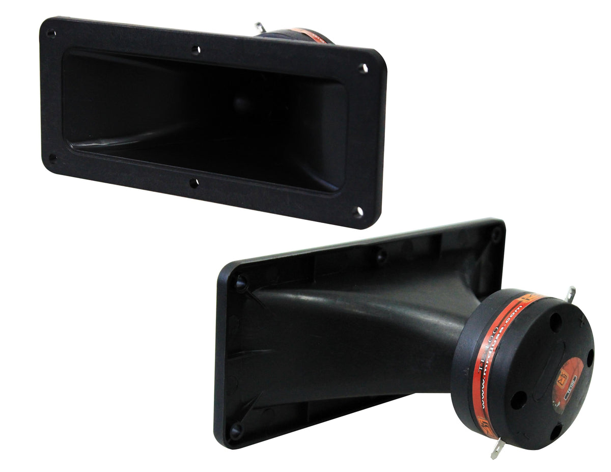 MR DJ TE-120 2"x5" 300W PRO Audio PA/DJ Wide Screw-ON Type PIEZO Compression Horn Tweeter