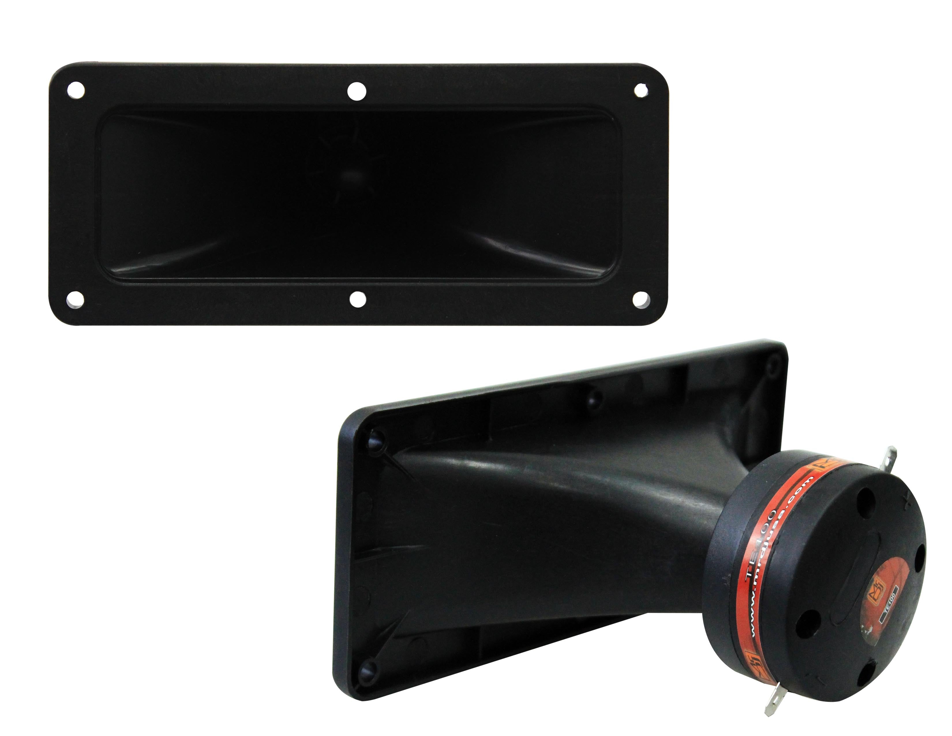 MR DJ TE-120 2"x5" 300W PRO Audio PA/DJ Wide Screw-ON Type PIEZO Compression Horn Tweeter