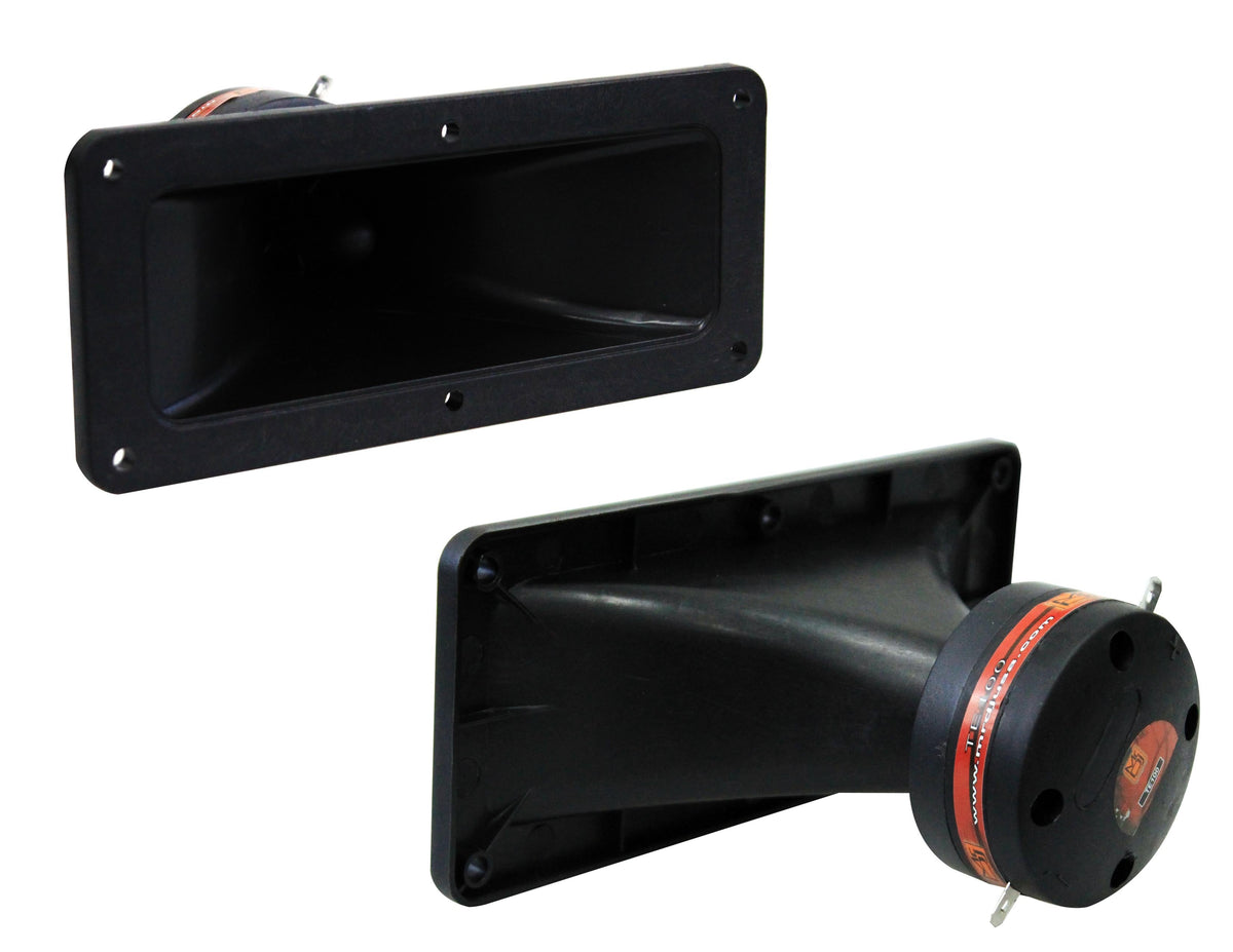 MR DJ TE-120 2"x5" 300W PRO Audio PA/DJ Wide Screw-ON Type PIEZO Compression Horn Tweeter