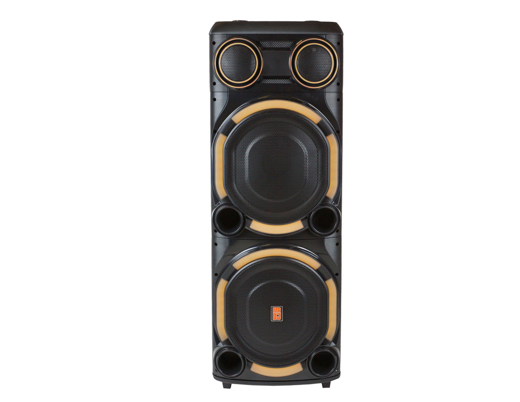 2 MR DJ VEGAS+ Dual 15” Powered Bluetooth DJ Speaker 6500W Active PA System
