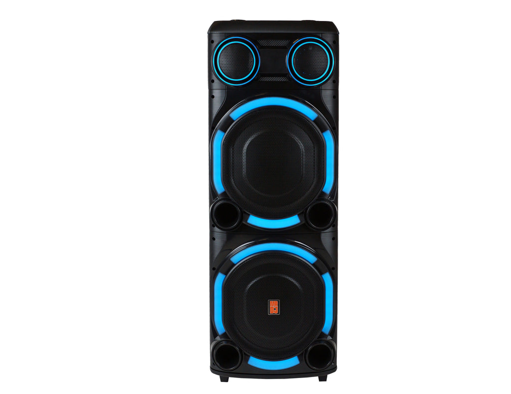 2 MR DJ VEGAS+ Dual 15” Powered Bluetooth DJ Speaker 6500W Active PA System