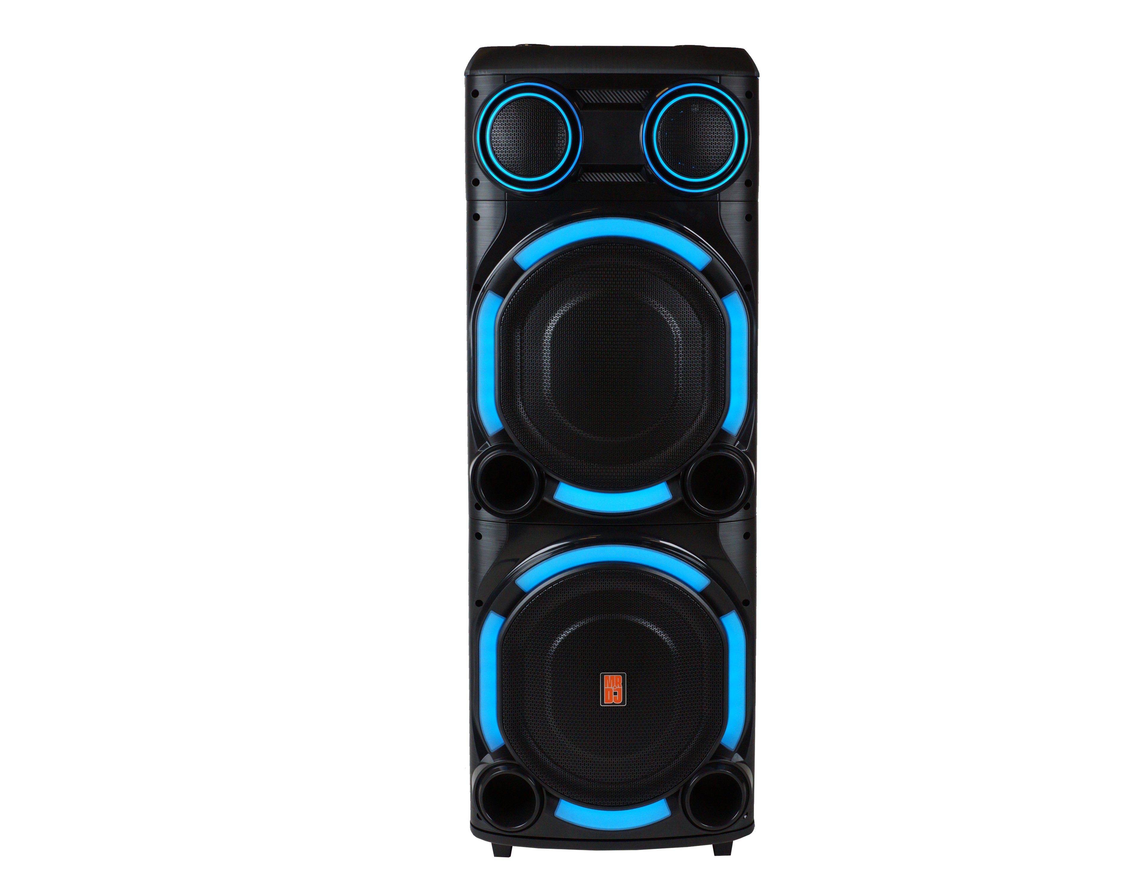 MR DJ VEGAS+ Dual 15” Powered Bluetooth DJ Speaker 6500W Active PA System