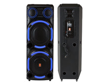 Load image into Gallery viewer, 2 MR DJ VEGAS+ Dual 15” Powered Bluetooth DJ Speaker 6500W Active PA System