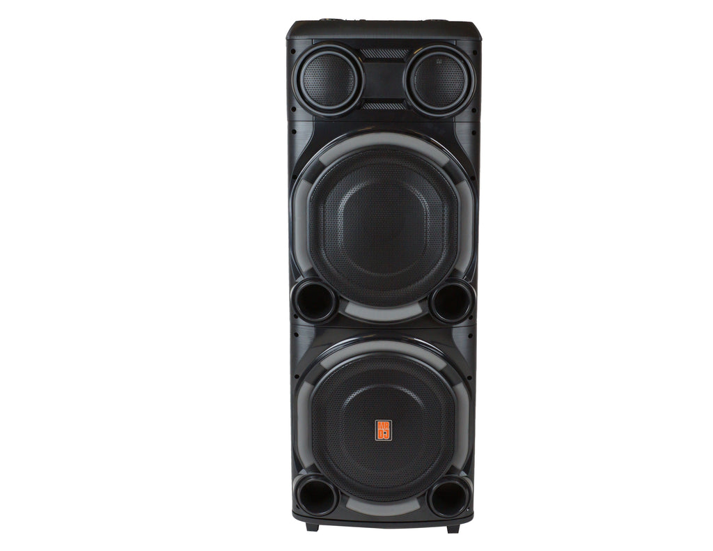 2 MR DJ VEGAS+ Dual 15” Powered Bluetooth DJ Speaker 6500W Active PA System