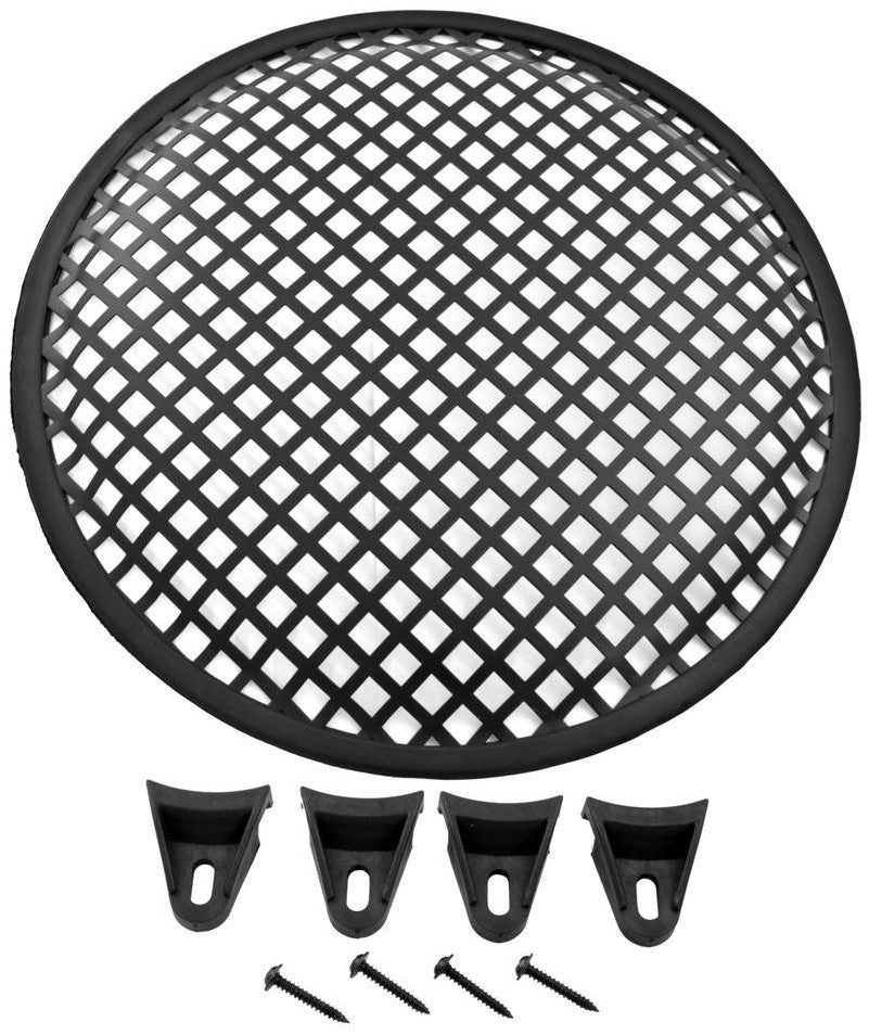 MR DJ DJS12 12" Metal Waffle Mesh Grill Speaker Subwoofer Woofer + Clips & Screws