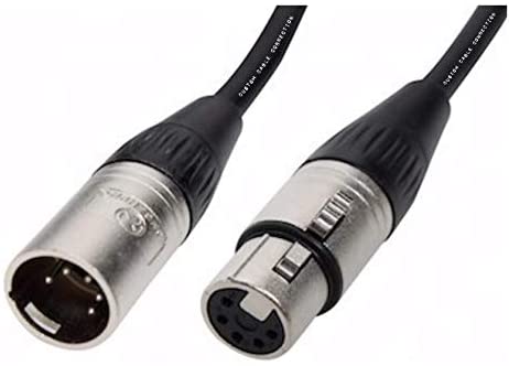 MR DJ CDMX10-5 10' DMX 5-Pin XLR Male to Female Pro Stage DJ Lighting DMX Cable