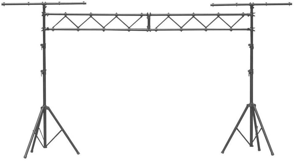 MR DJ LS560 10 Feet Lighting Stand Mobile Portable Dj Band PRO Audio PA DJ Light Lighting Stage Fixture Truss Stand with T-Bar Trussing Stage System