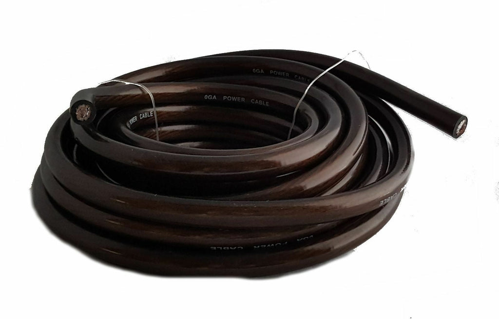 MR DJ 1/0 Gauge Black 25ft Power/Ground Wire True Spec and Soft Touch Cable