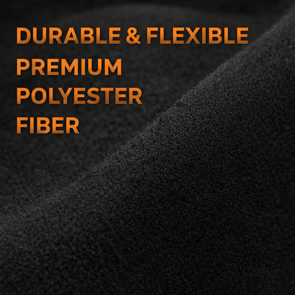 Absolute C3-BK 48" x 3FT Black Automotive Carpet Underfelt for Trunk Speaker Box Car Interior