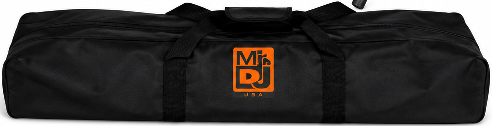 MR DJ SSBAG2 Heavy-Duty Speaker Stand Carry Bag Zippered Nylon Storage for Two