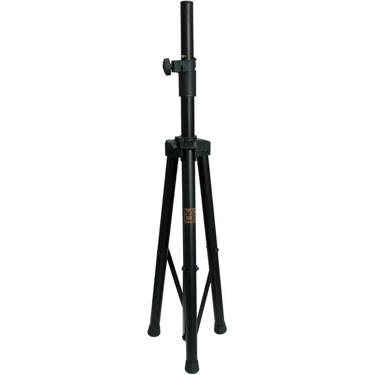 2 MR DJ SS300B Speaker Stand with Road Carrying Bag Universal Black Heavy Duty Folding Tripod PRO PA DJ Home On Stage Speaker Stand Mount Holder with Road Carrying Bag