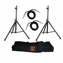 Load image into Gallery viewer, MR DJ SS750PKG Speaker Stand Bag &amp; 1/4" Cable PRO PA DJ Home On Stage Speaker Stand Mount Holder with Road Carrying Bag