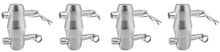 Load image into Gallery viewer, 4 Sets MR DJ Double Ended Conical Coupler Stage Lighting Truss Fittings fit Pipe 50mm