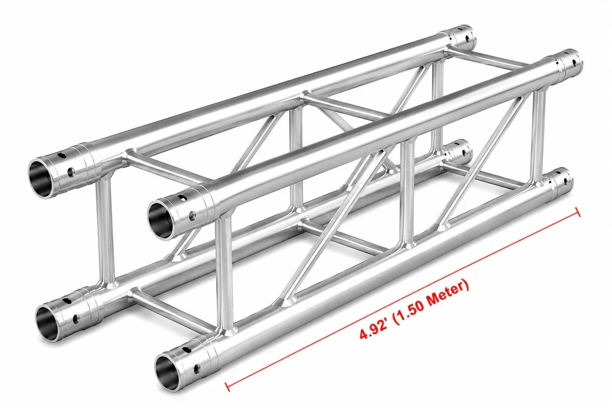 MR DJ USA DTSQ492 4.92 ft (1.50 Meter) 12" Square Aluminum Box Truss Segment
