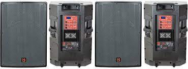 2 MR DJ PRO118BT 2-Way 18" PRO PA/DJ Bass-Reflex Bluetooth Active Powered Amplified speaker, 5500 watts P.M.P.O.