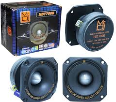 Mr. Dj USA HDT700B 3.5-Inch Titanium Bullet High Compression Tweeter