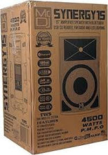 Load image into Gallery viewer, Mr. DJ SYNERGY15 15" Powered Active 4500w Pro DJ PA Speaker w Bluetooth + TWS