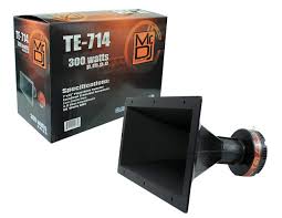 MR DJ TE714 7"x14" 300W PRO Audio PA/DJ Wide Screw-ON Type Piezo Compression Horn Tweeter
