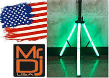 Load image into Gallery viewer, MR DJ SS850LED Universal Color-Changing Stand LED Speaker Stand Tripod Remote Control
