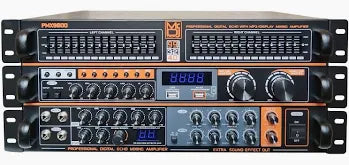 MR DJ PMX-9800 5000W PA DJ Audio Mixer Powered Soundboard DSP Bluetooth FM