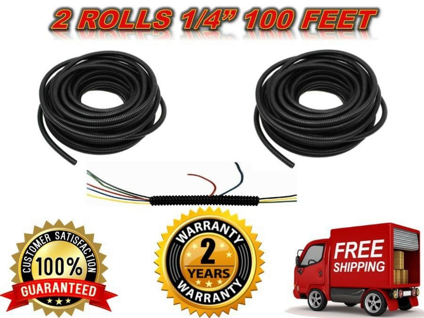 MR DJ SLT14 200' 1/4" Split Loom Wire Tubing Hose Cover PA DJ Home Marin RV