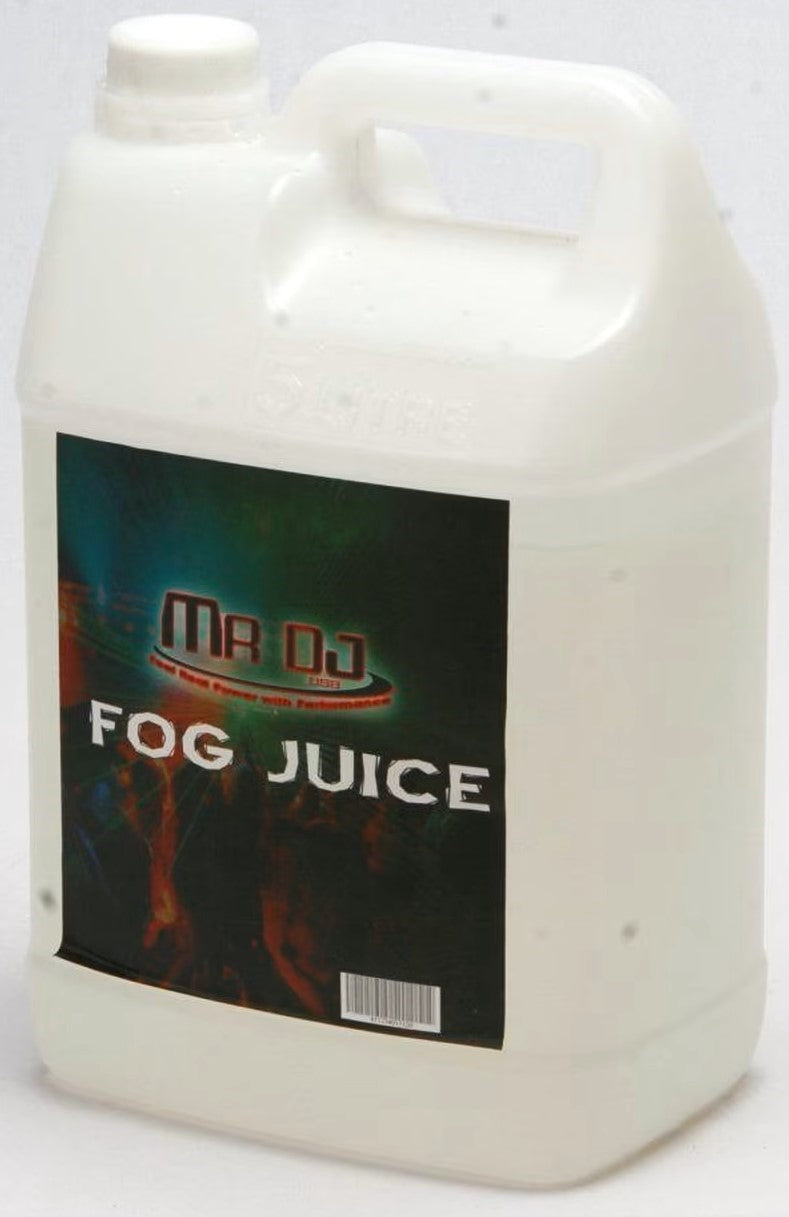 MR DJ Fog Juice 1 Gallon Water-Based Fog Machine Fluid Lemon Scented