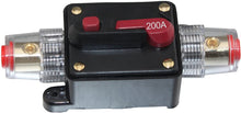 Load image into Gallery viewer, Absolute ICB200 200 Amp Circuit Breaker 4/8 AWG Inline Manual Reset Fuse Holder