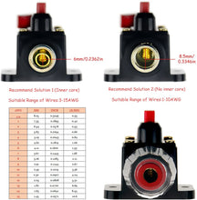Load image into Gallery viewer, Absolute ICB200 200 Amp Circuit Breaker 4/8 AWG Inline Manual Reset Fuse Holder