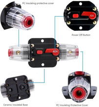 Load image into Gallery viewer, Absolute ICB200 200 Amp Circuit Breaker 4/8 AWG Inline Manual Reset Fuse Holder