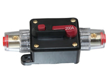 Load image into Gallery viewer, Absolute ICB200 200 Amp Circuit Breaker 4/8 AWG Inline Manual Reset Fuse Holder