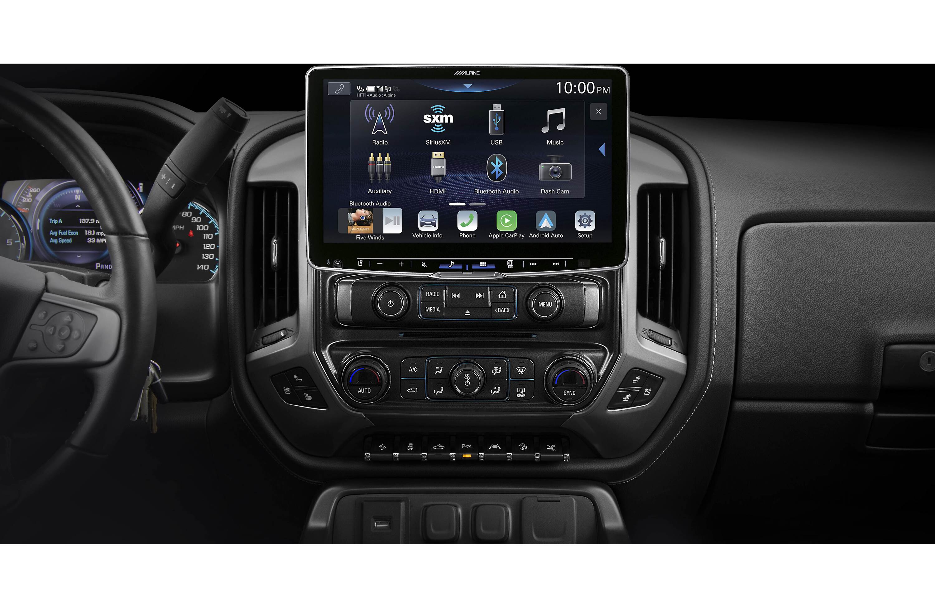 Alpine ILX-F511 11" Multimedia w/ License Plate Camera & SiriusXM Tuner