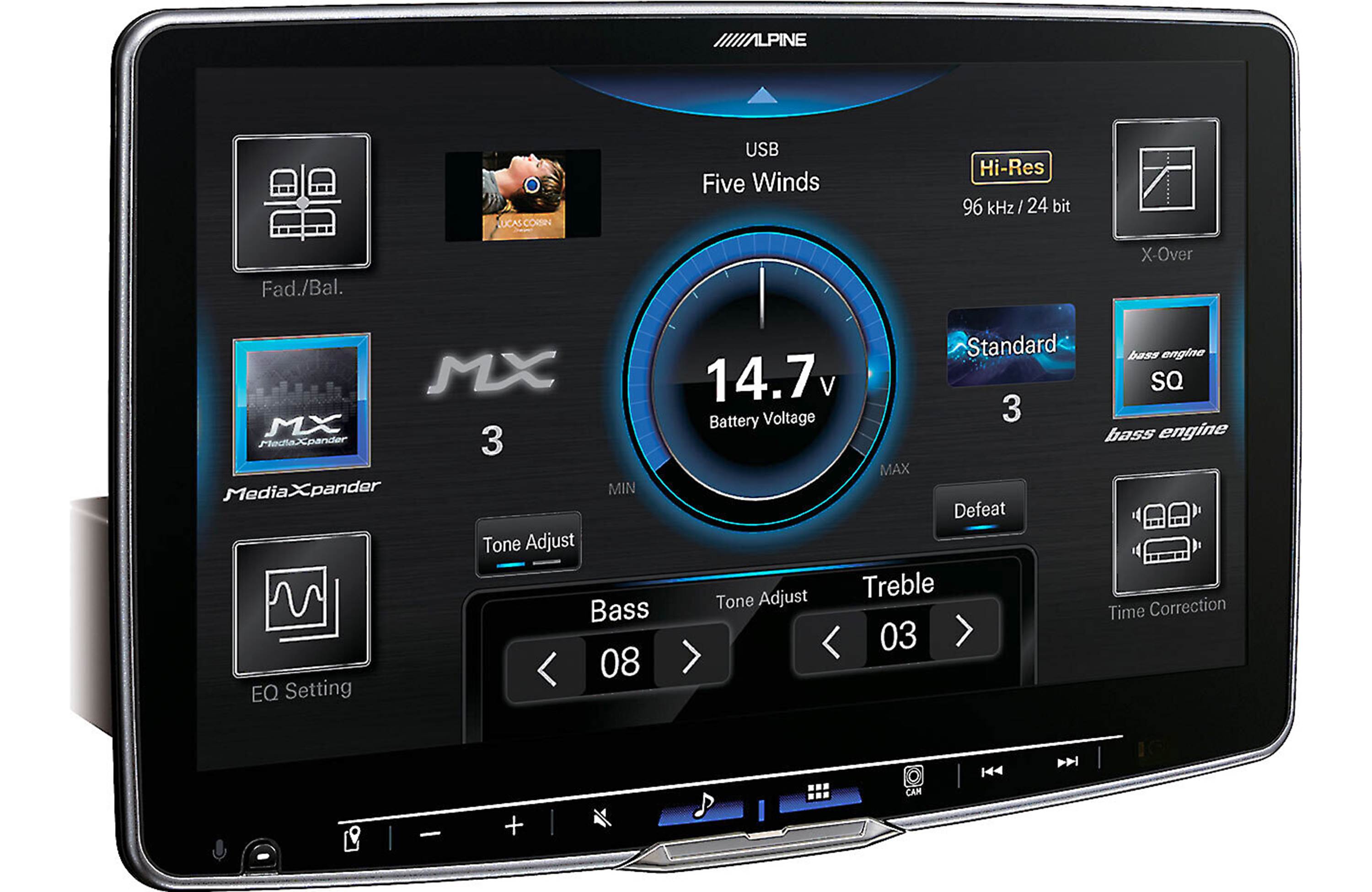 Alpine ILX-F511 11" Multimedia w/ License Plate Camera & SiriusXM Tuner