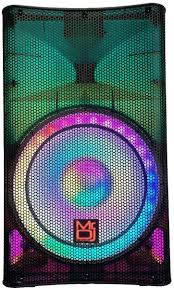 2 MR DJ PLED5200 PRO PA DJ 15" Bluetooth/MP3/FM Radio Portable Active Speaker