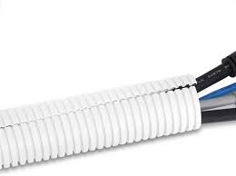 DC Sound 1/4" 5mm 100' White Split Wire Loom Cable Sleeves Conduit Protective Tubing