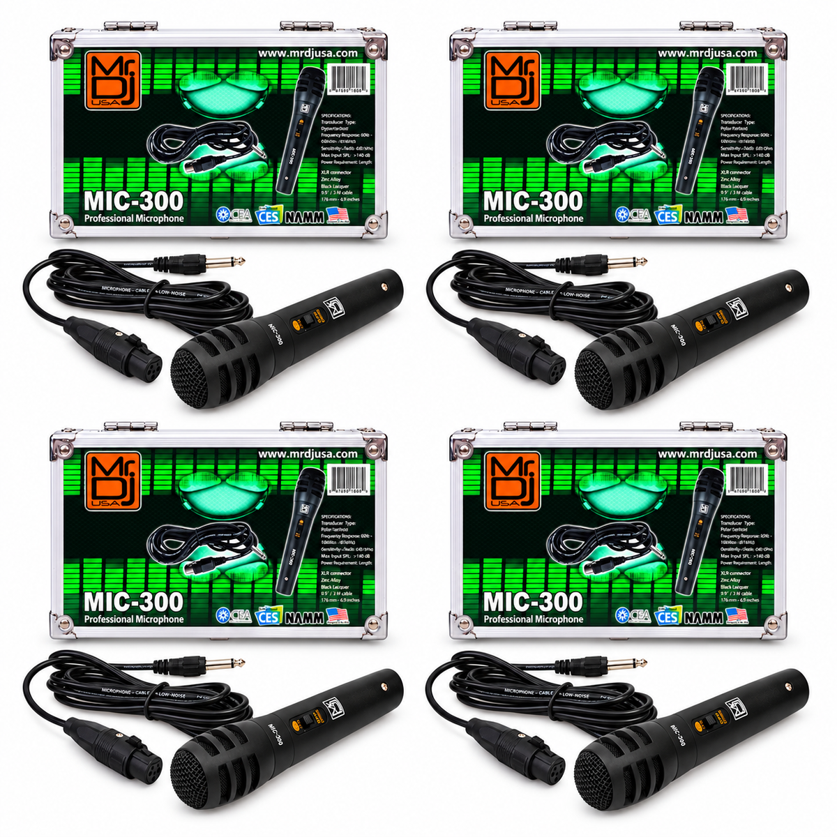 4 MR DJ MIC300 Professional Handheld Uni-Directional Dynamic Microphone