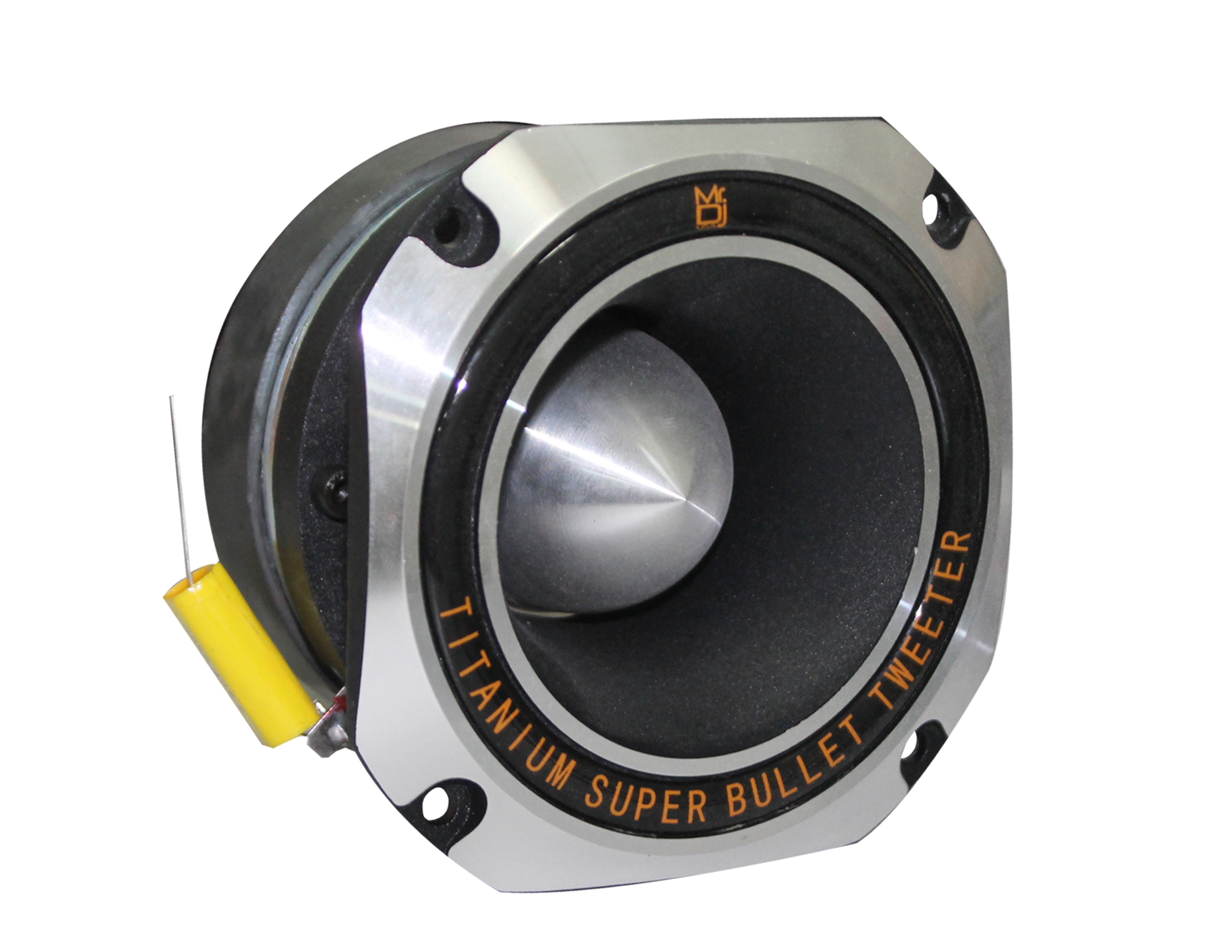 2 MR DJ HDT1000S 4" Titanium Horn Bullet High Compression Tweeter Car Van ATV UTV Marine Boat Motorcycle Motorsports Competition