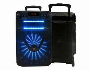 2 Mr Dj ART 12" Bluetooth Portable Speaker Bluetooth Rechargeable App Control