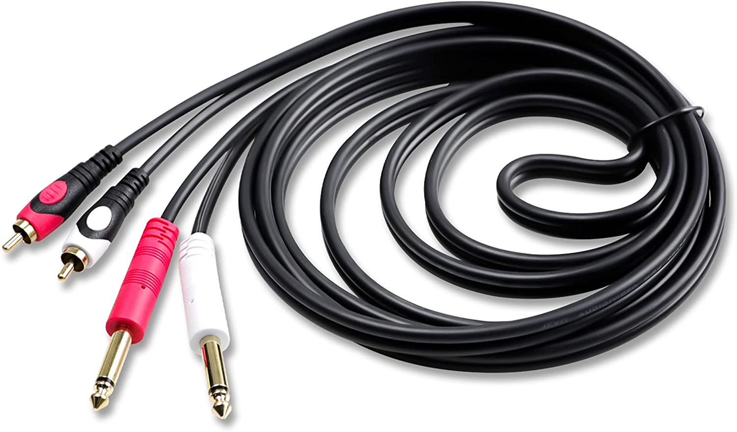 mr-dj-25-dual-14-ts-mono-to-dual-rca-audio-cable​