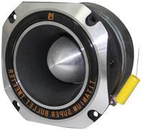 2 MR DJ HDT1000S 4" Titanium Horn Bullet High Compression Tweeter Car Van ATV UTV Marine Boat Motorcycle Motorsports Competition