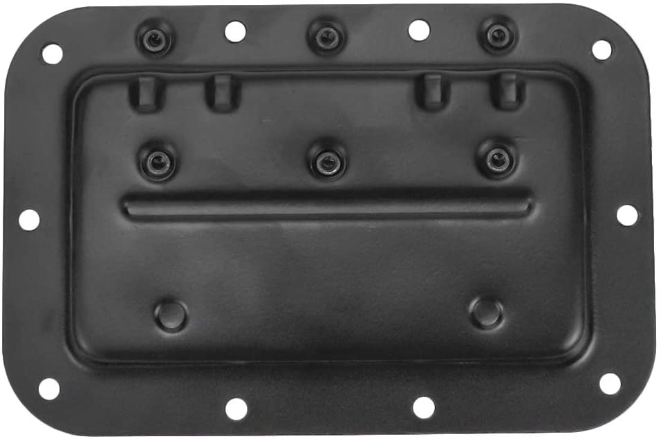MR DJ HR100B Medium Spring Loaded Recessed Heavy Duty Black Flight Case Speaker Cabinet Road Case Handle