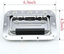 Load image into Gallery viewer, MR DJ HR100C Medium Spring Loaded Recessed Heavy Duty Chrome Flight Case Speaker Cabinet Road Case Handle