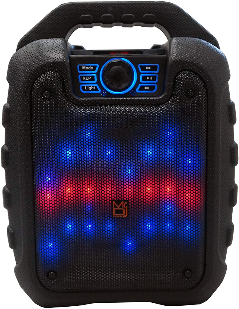 MR. DJ DISCO 5.25" portable speaker w/ Bluetooth rechargeable battery & led light